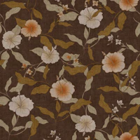 Faded Tropical Floral Warm Vintage wallpaper