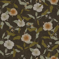 Faded Tropical Floral Old Fashioned wallpaper