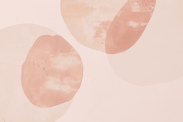 Japandi Organic Shapes Blush Rose Beige
