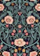 Floral Nouveau nostalgia dark blue
