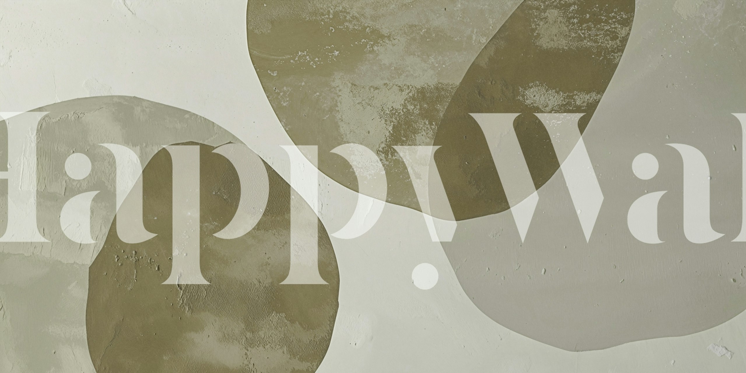 Mossy green organic shapes on a textured background wallpaper