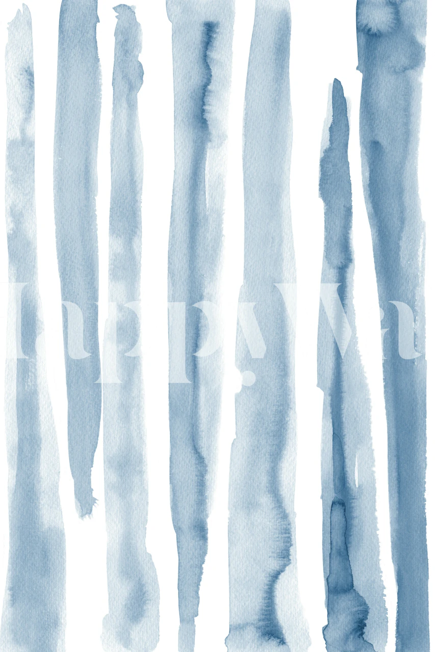 Oceanic Brushstrokes wallpaper in a room