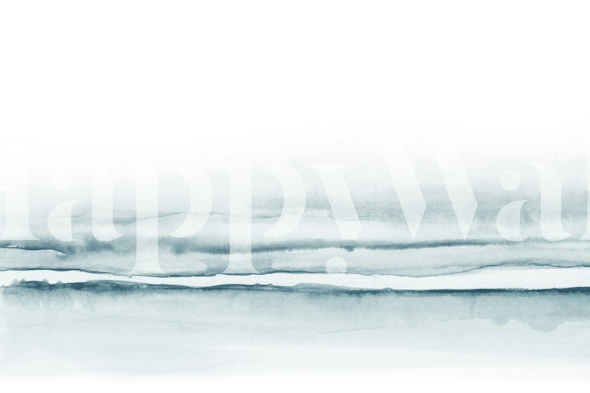 Tranquil Water Lines wallpaper in a modern room