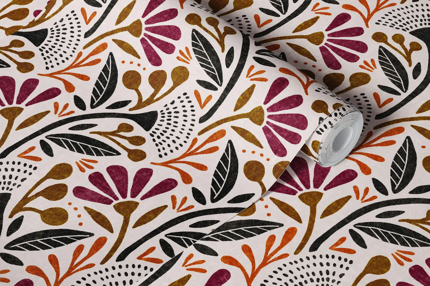 Henri - beige wallpaper roll