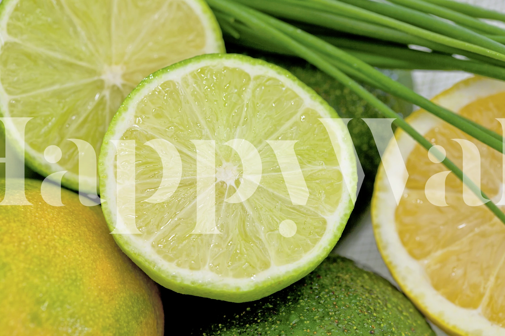 Lemon Fresh Still Life tapeta v místnosti