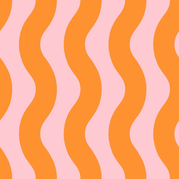 Pink and Orange Modern Waves 2