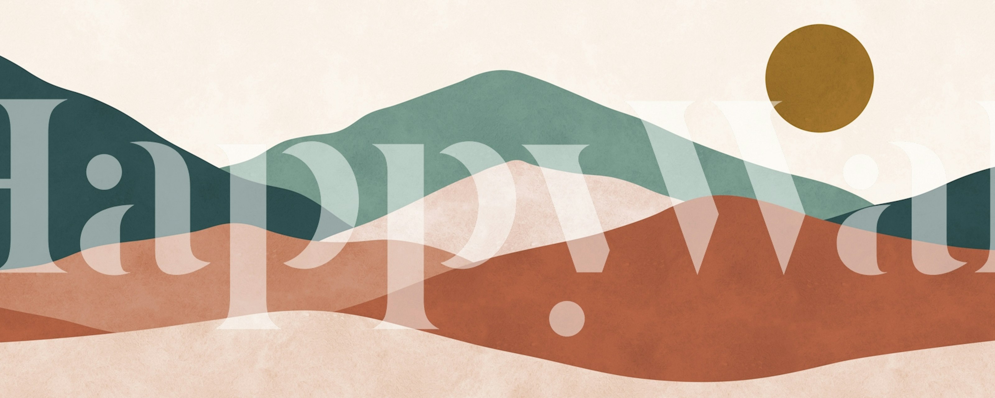 Sunset Over the Hills tapet i et rom