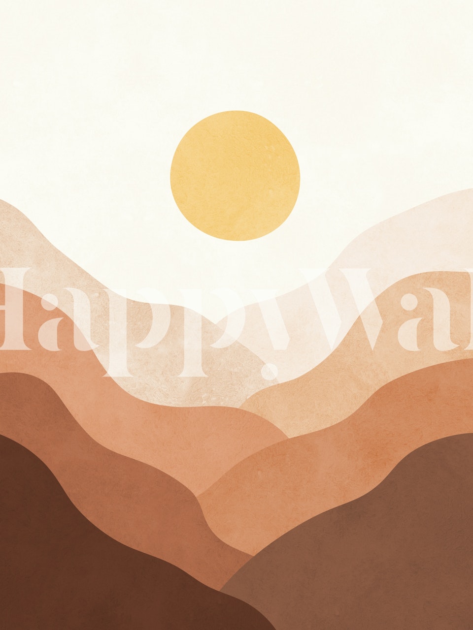 Tapeta Golden Sunrise Vista w pokoju