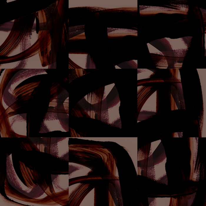 Squared Red Brush Strokes Pattern