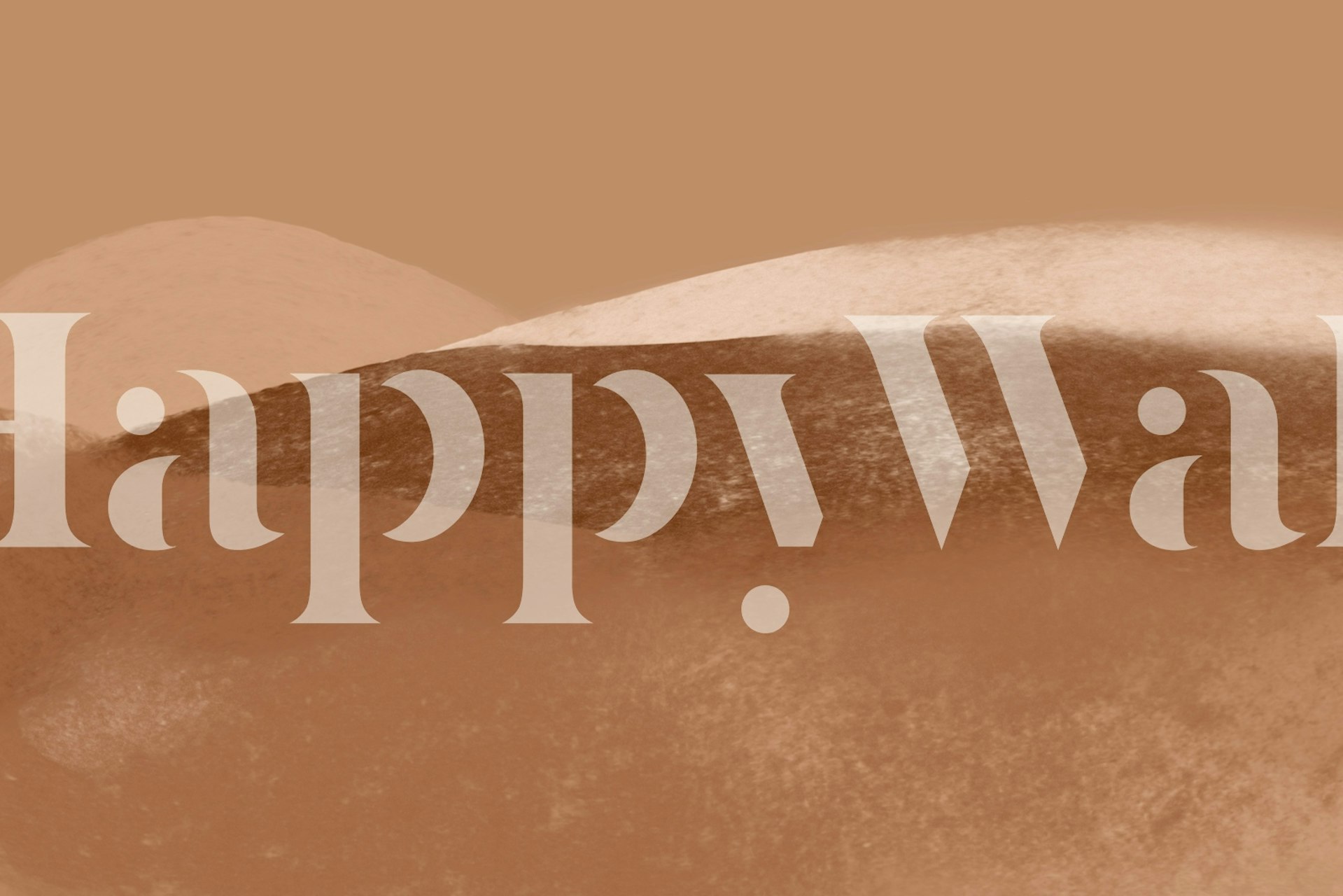 Warm Sand Dunes tapetdesign i et rum