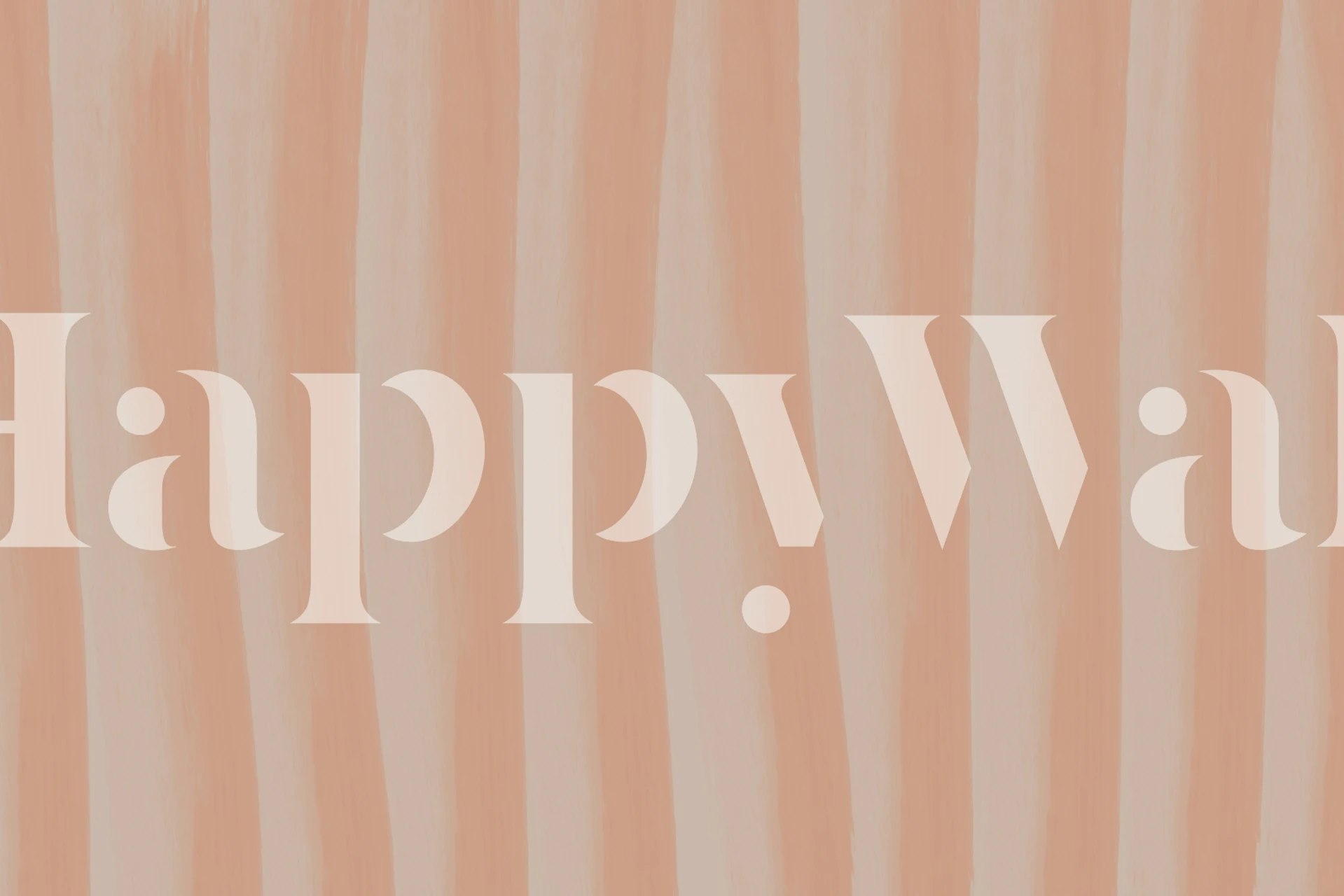 Papel tapiz Gentle Peach Lines en un entorno de habitación