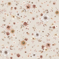 Timeless Floral Beauty In Ecru wallpaper