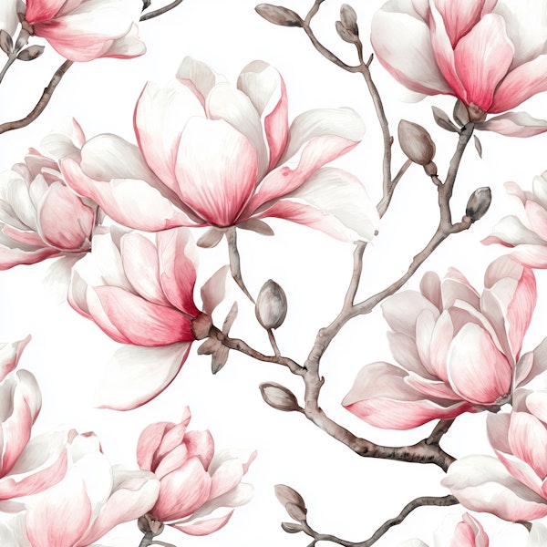 Charming Magnolia Blooms