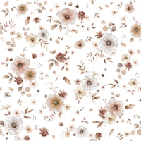 Timeless Floral Beauty In White tapety