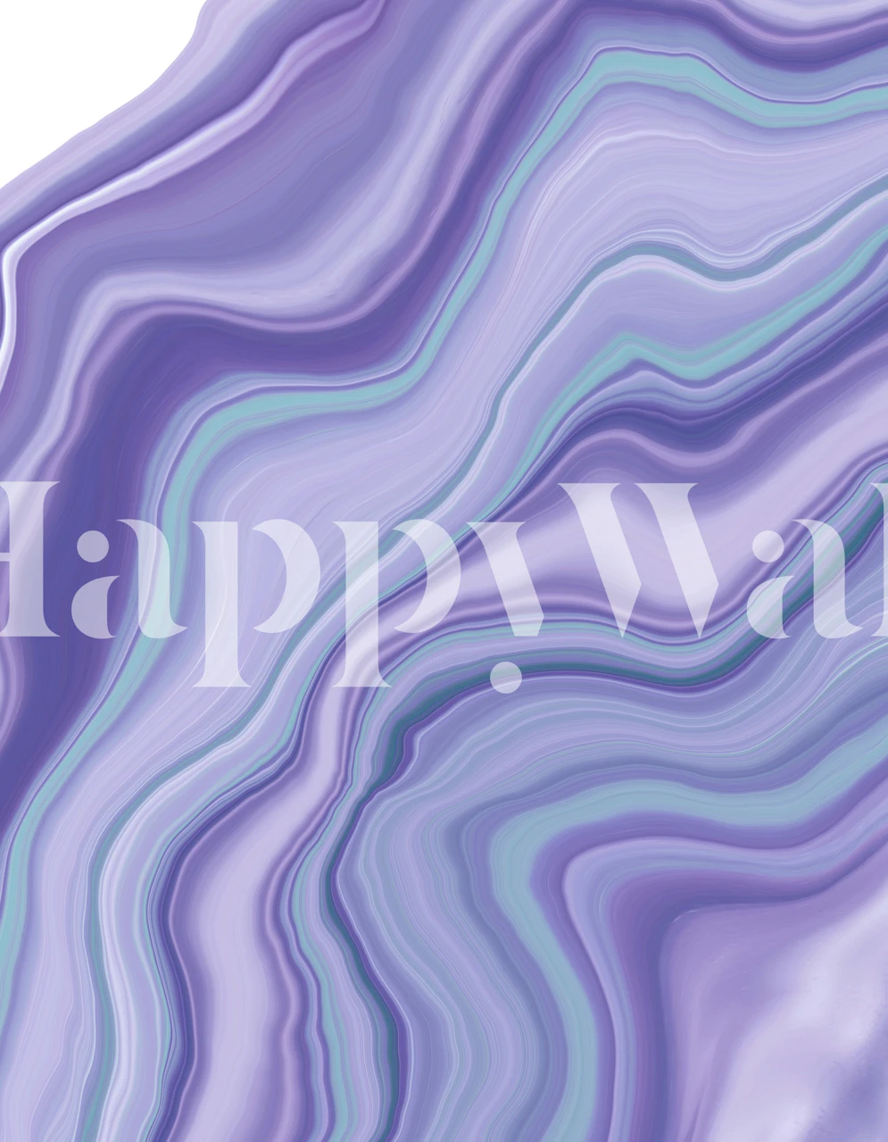 Liquid Mermaid Agate Dream wallpaper in a room