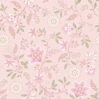 Indian Floral Chintz Soft in Blush Pink ταπετσαρία