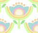 Rainbow Flowers Green