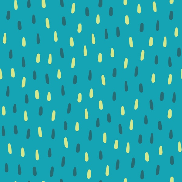 Marine Raindrops - teal melon turquoise - L