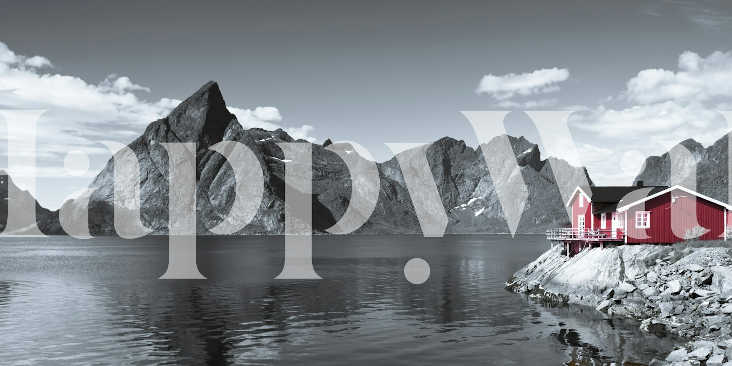 Ταπετσαρία Peaceful Fjord View σε δωμάτιο