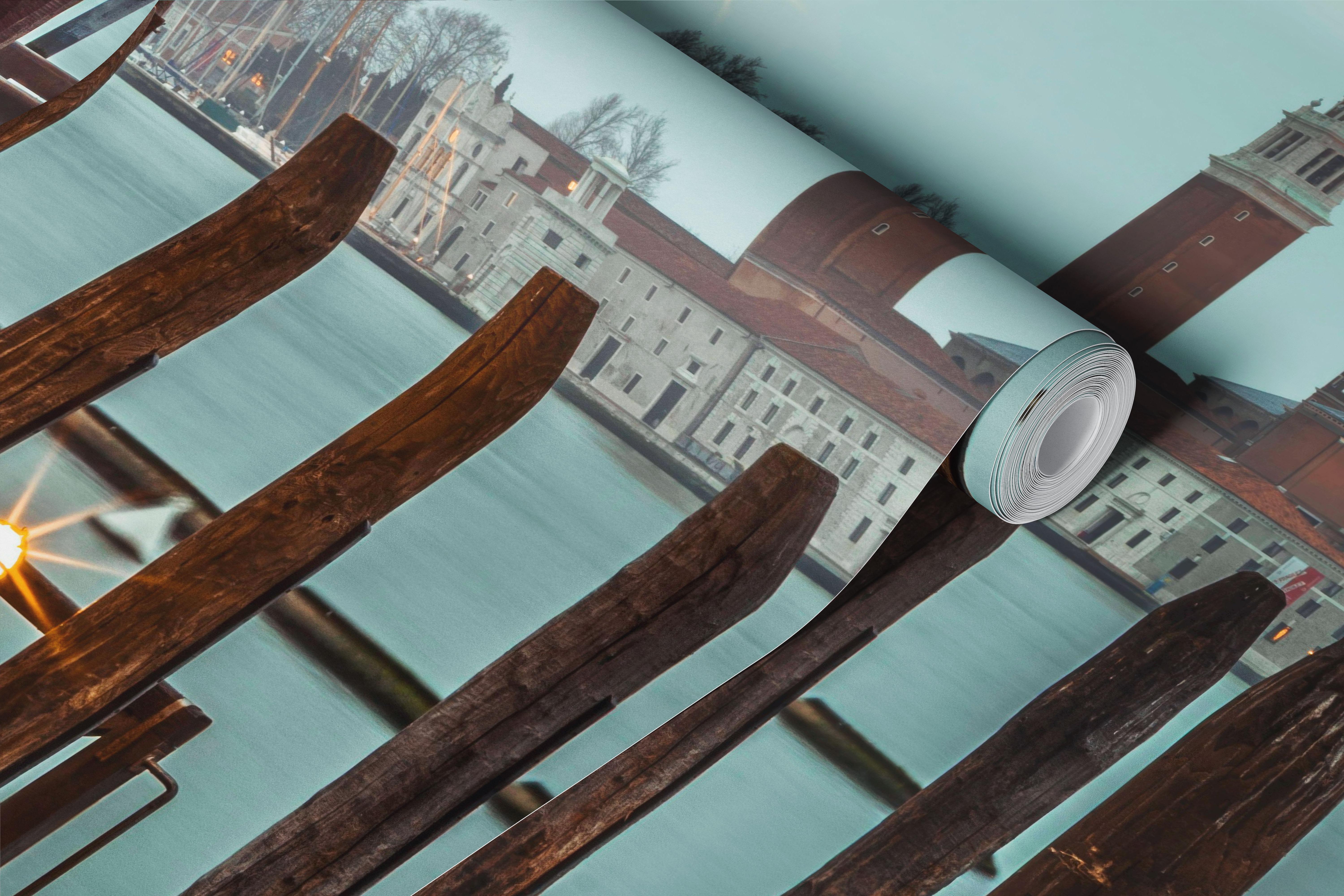 Wall mural of Jetty over Venetian Lagoon