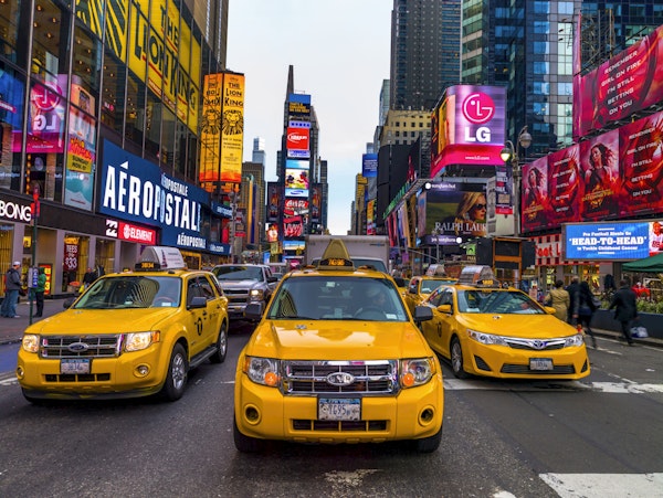 Taxis on Broadway
