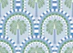 Tropical Palm arches - green and blue