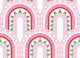 Decorative Rainbow Arches - pink and green