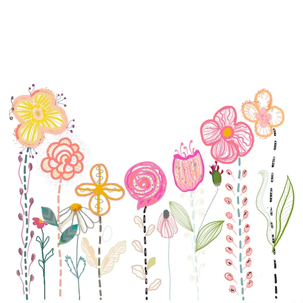 Spring Time Flower Field