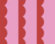 Vibrant red and pink scallop stripes