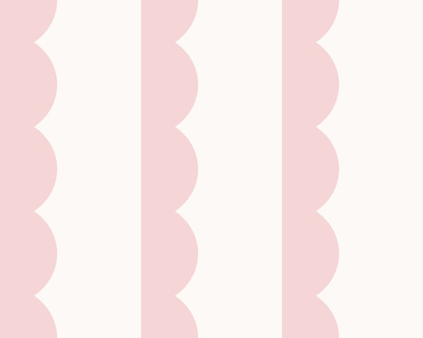 Sweet pink scallop stripes