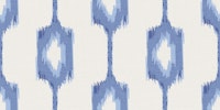 Ikat inspired stripes sapphire blue tapete