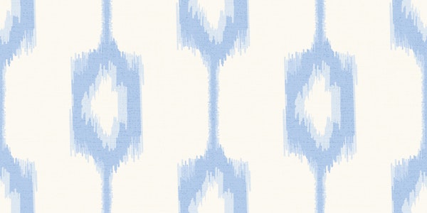 Ikat style stripes in light blue