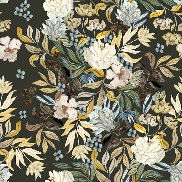 Timeless Garden Watercolor Pattern