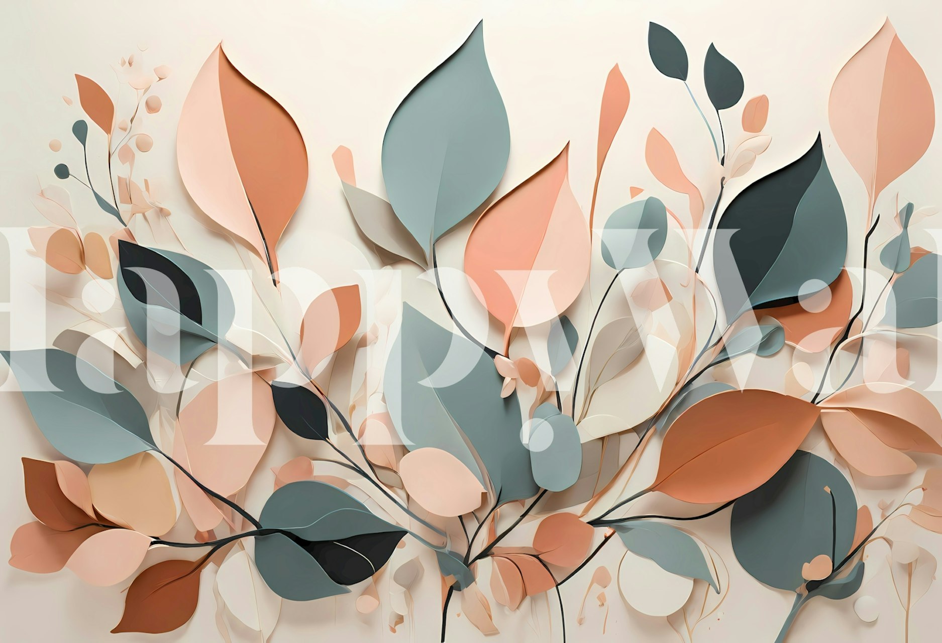 Soft Autumn Foliage wallpaper design