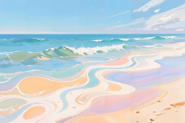 Serene Coastal Waves