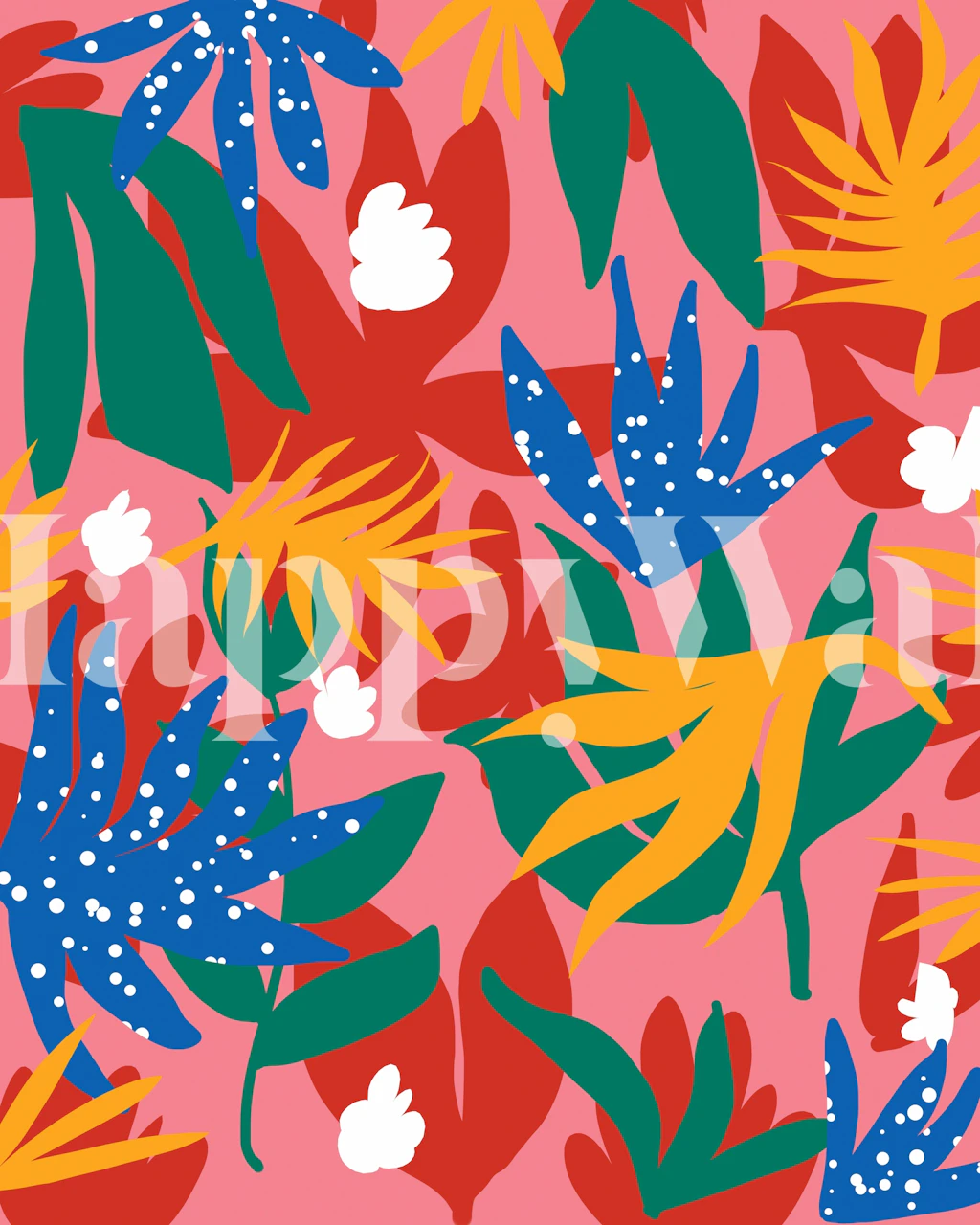 Blush In The Jungle tapet i et rum