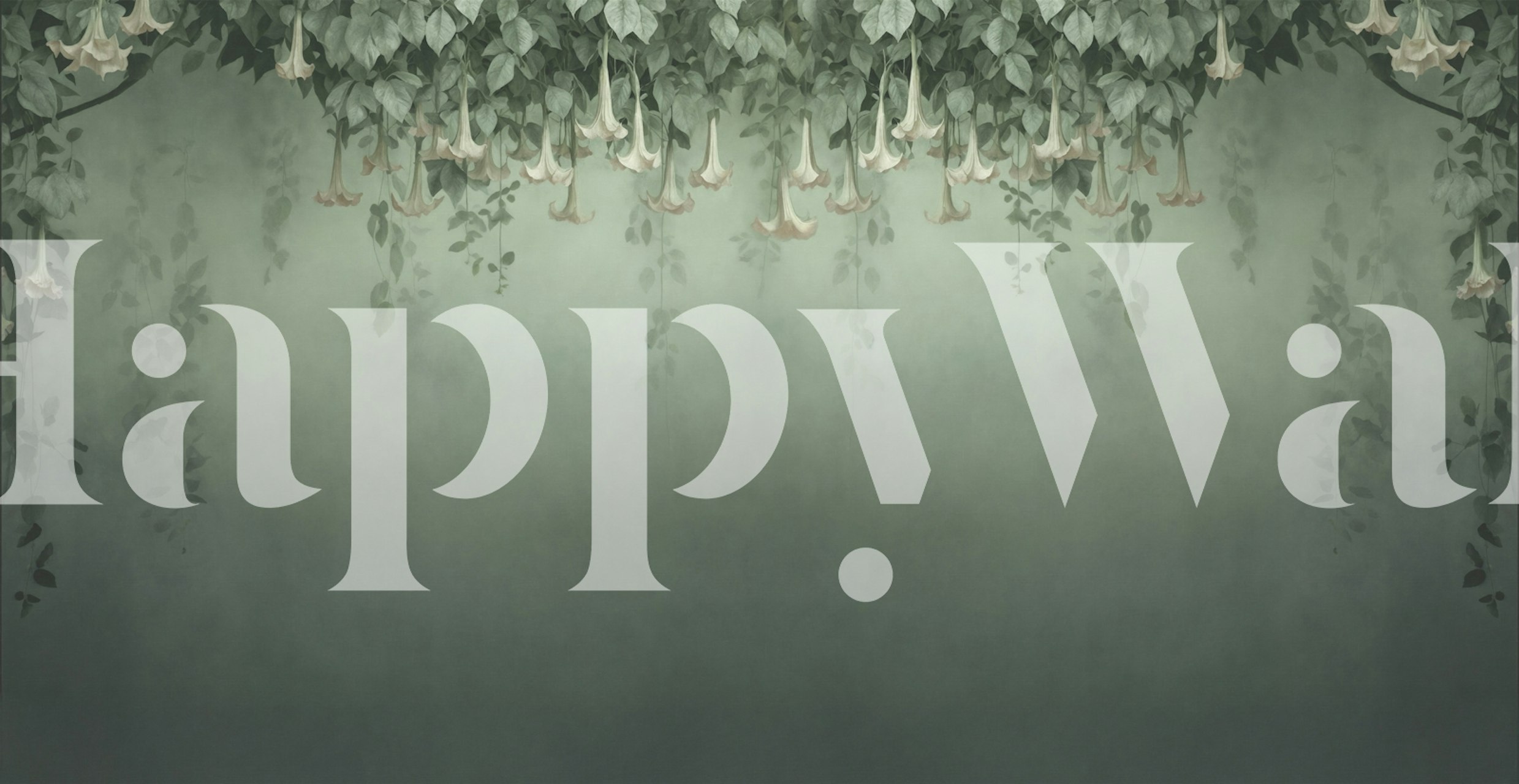 Ταπετσαρία Angel’s Trumpet Canopy σε ένα δωμάτιο