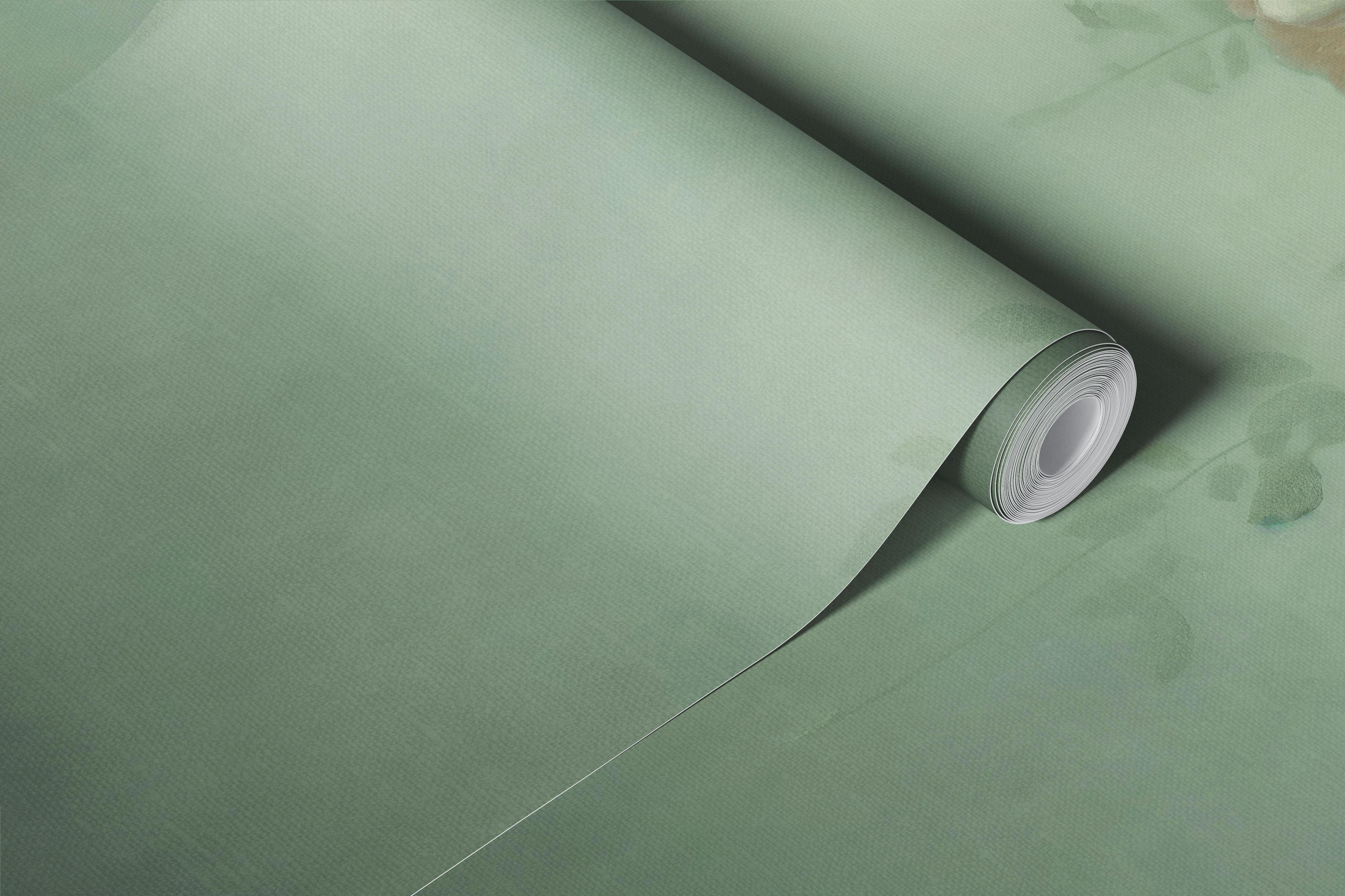 Hanging light green angel's trumpet flowers with leafy vines wallpaper