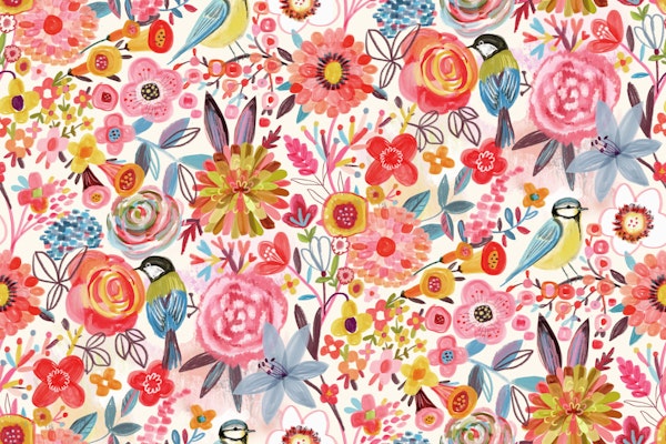 Summer garden bird song