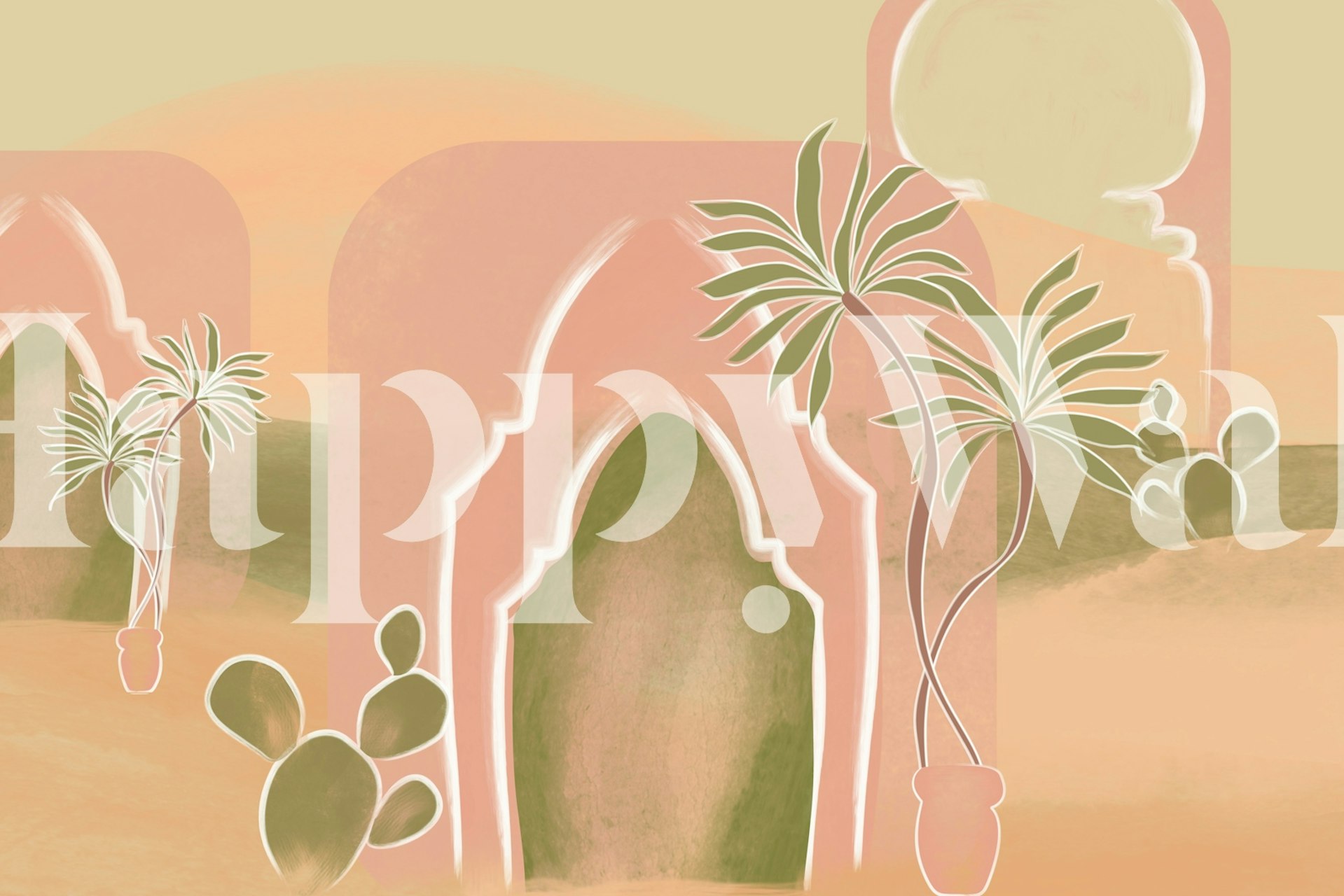 Tapeta Exotic Sunset Sanctuary v místnosti