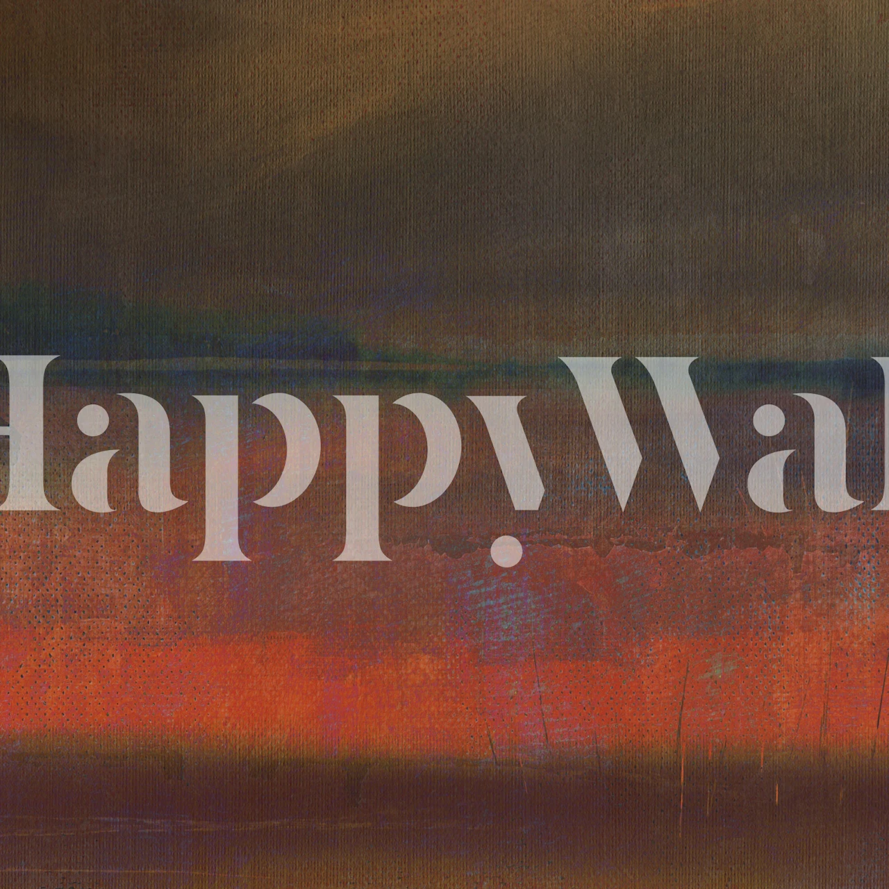 Rustic abstract wallpaper featuring orange and blue hues