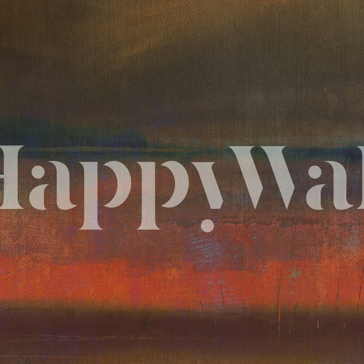 Rustic abstract wallpaper featuring orange and blue hues