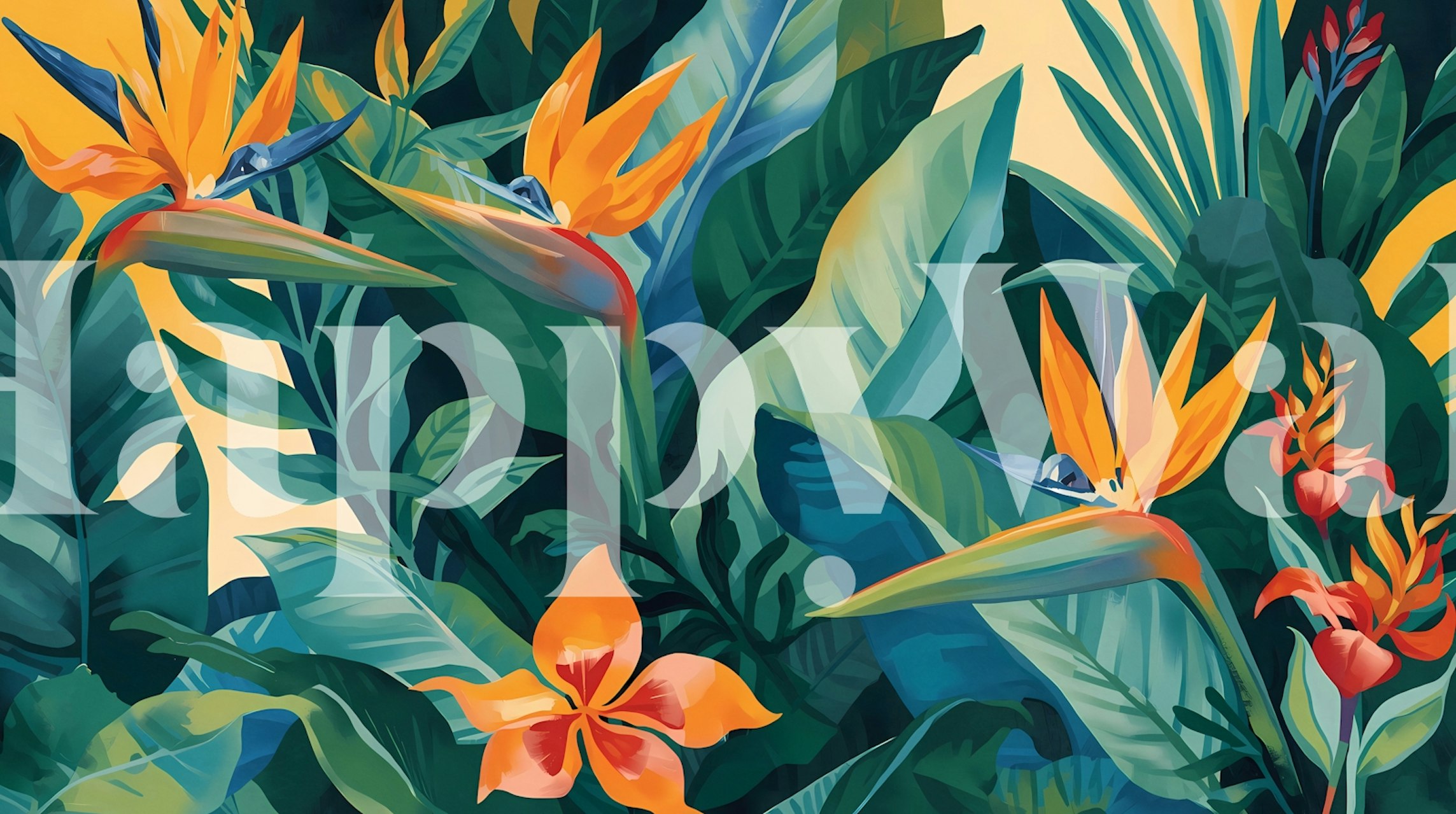 Colorful Paradise Garden ταπετσαρία