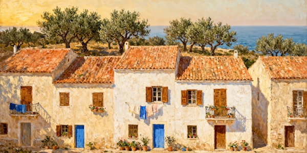 Mediterranean Seaside Serenity