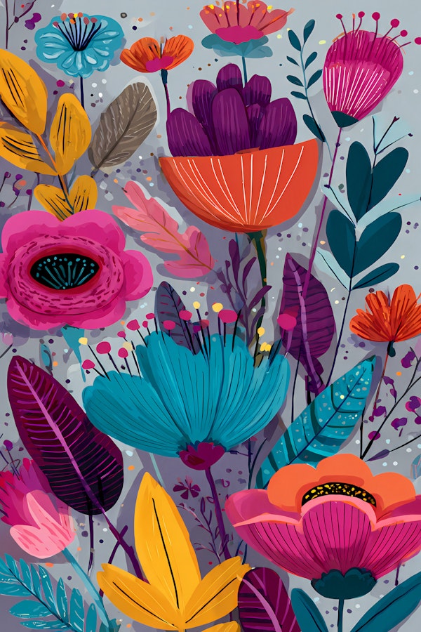 Radiant Floral Fantasy