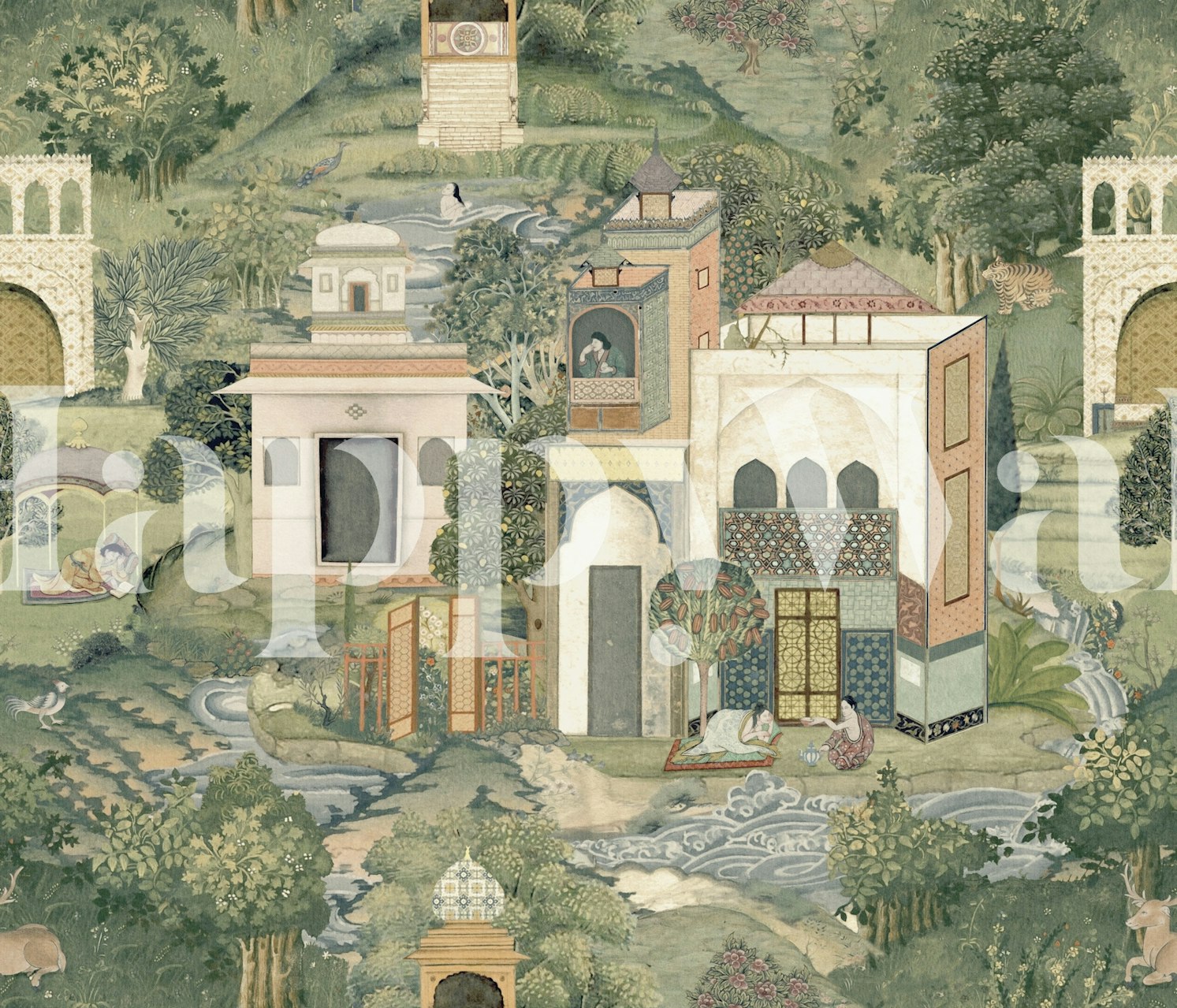 Papier peint Regal Riverside Retreat dans une pièce