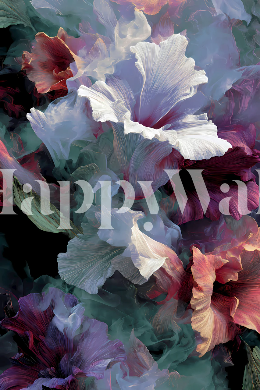 Enchanted Flower Realm wallpaper in a room