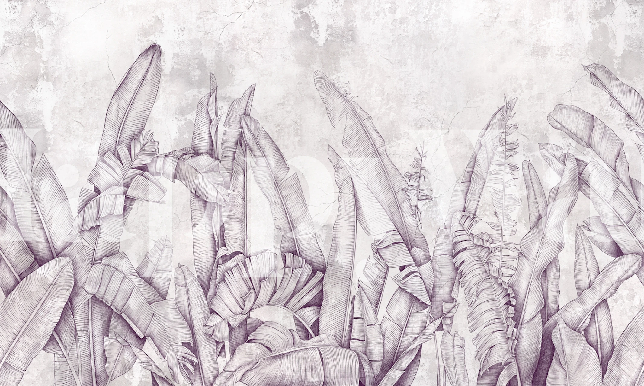 Tropics Tapete in einem stilvollen Raum