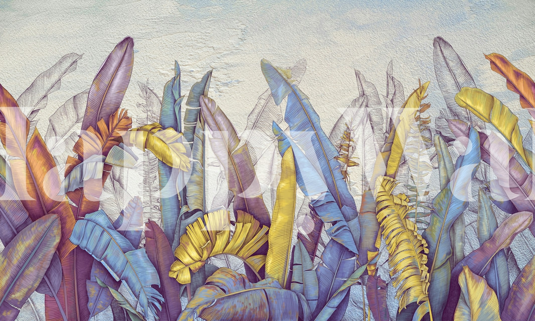 Design tapety Tropics 3 v místnosti