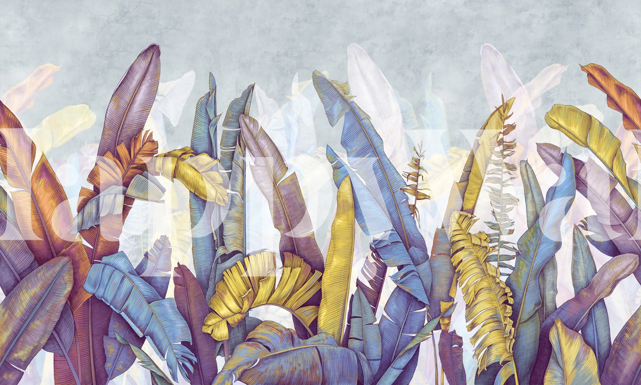 Tropics 9 papel pintado en una habitación moderna